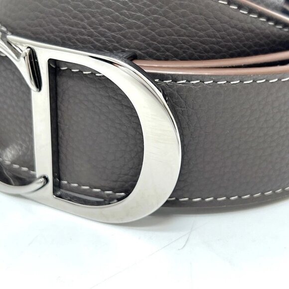 Dior CD logo buckle Belts, Accessories, Small Items belt Leather Brown/Black main image 6